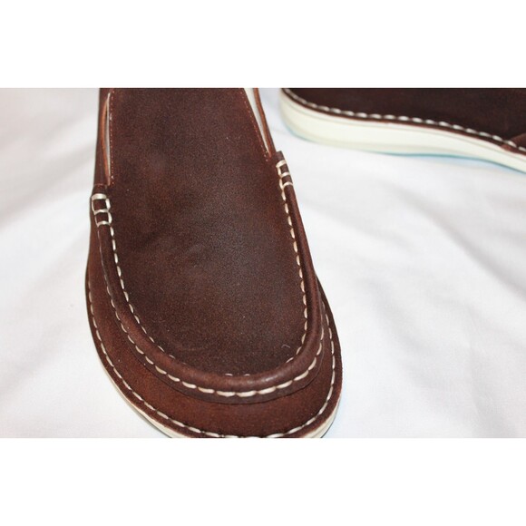 Birkenstock DUMA Mens Size EU 41 US M 8 W 1 Brown Leather Loafers Shoes Slip Ons
